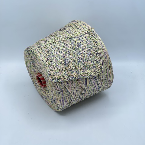 Авторская смотка, 275м, Лен, Полиэстер(пайетка), Хлопок, Мультиколор, 41196