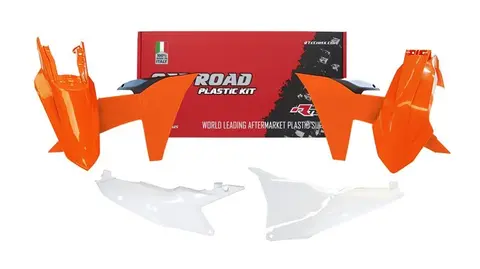 Комплект пластика KTM EXC/EXCF/XC-W/XCF-W150-500 24 черно-оранжево-белый