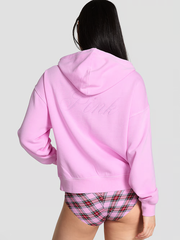 PINK ФЛИСОВЫЙ ХУДИ НА МОЛНИИ