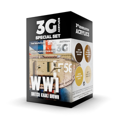 Набор красок AK Interactive WWI British Colors Modulation Set 3G, 4 краски