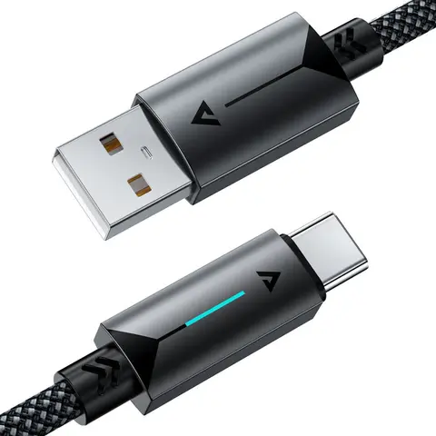 Кабель ACEFAST C19-04 Charging Data Cable USB-A to USB-C, 1,2м, черный