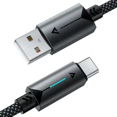 Кабель ACEFAST C19-04 Charging Data Cable USB-A to USB-C, 1,2м, черный