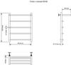 Aquanet Fiona 266739 Полотенцесушитель водяной с полкой, цвет: хром