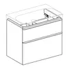 Geberit Smyle Square 500.353.00.1 Тумба под раковину 73.4x61.7x47см, Белый / Высокоглянцевое покрытие