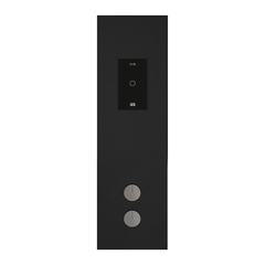 Gessi Binario 61229#238 Настенная панель сенсорного управления с термостатич смесителем HI-FI, закаленное стекло, внешняя часть, ручки Mirror Steel, цвет черный фото