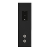 Gessi Binario 61229#238 Настенная панель сенсорного управления с термостатич смесителем HI-FI, закаленное стекло, внешняя часть, ручки Mirror Steel, цвет черный