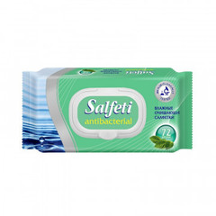 Салфетки влажные Salfeti Antibac 72шт/уп антибактериальные с клапаном 48397