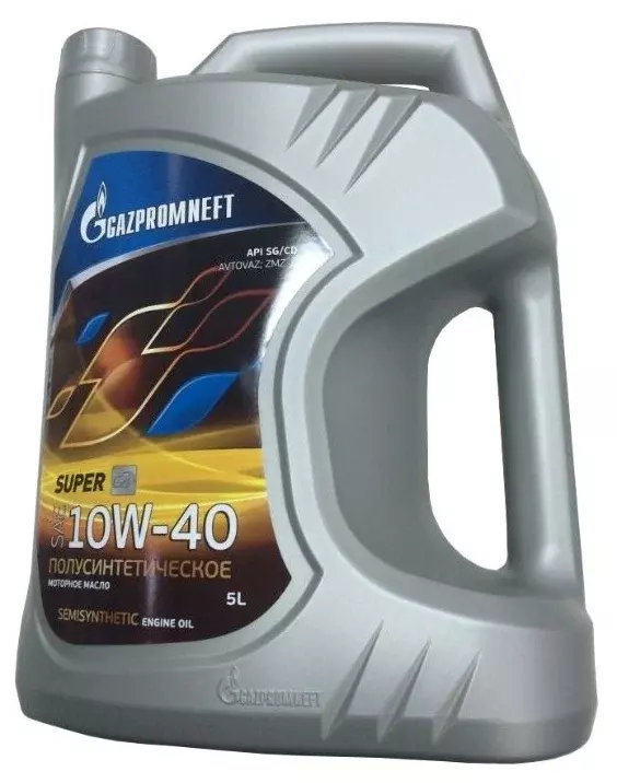 Синтетическое моторное масло Газпромнефть Super 10W-40, 5 л, 4.672 кг