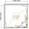 Cezares MOLVENO-A-22-100+20-P-CR Душевой уголок, цвет: хром