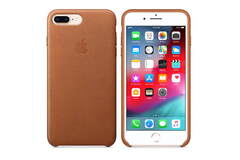 Кожаный чехол для iPhone 8 Plus Leather Case - Saddle Brown (MQHK2ZM/A)