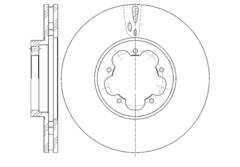 Диск тормозной вентилируемый G-brake  GR-20547