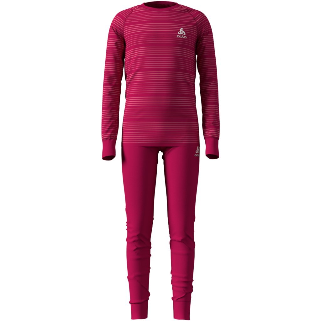 Odlo Set Warm детское термобелье комплект cerise - 3