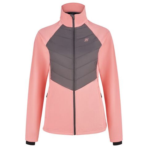 Женская лыжная куртка Noname Hybrid 24 WOS salmon rose-grey