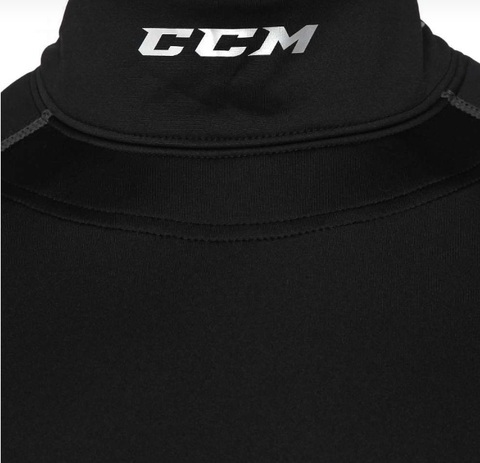 Верх компресс. с длин.рукавами CCM NECK GUARD LS TOP SR S черн