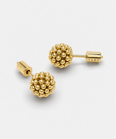 Серьги МНОГОТОЧИЕ ШАР gold