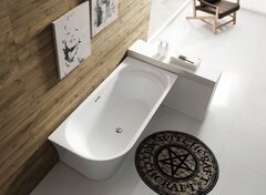 BelBagno BB410-1700-780-L Акриловая ванна в комплекте со сливом-переливом, 170x78, цвет: белый фото