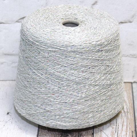 Смесовка со льном и вискозой NEW MILL / CAPRESE TWEED 340 серо-зеленый твидовый