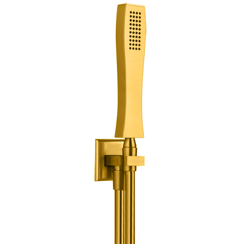 Gessi Mimi 31223#080 Душевой комплект: вывод воды на 1/2”, держатель и ручной душ, цвет: золото