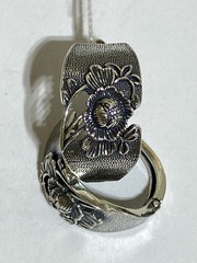 Пион (серьги из серебра)