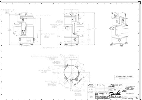 Компрессор спиральный Danfoss PSH039A4CLC ( 120H0941 )