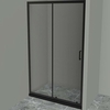 BelBagno Uno UNO-195-BF-1-120-C-NERO Душевой уголок, цвет: чёрный