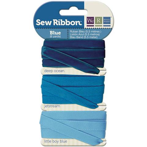 Набор лент. We R Memory Keepers Sew Ribbon - 5,5м- Blue