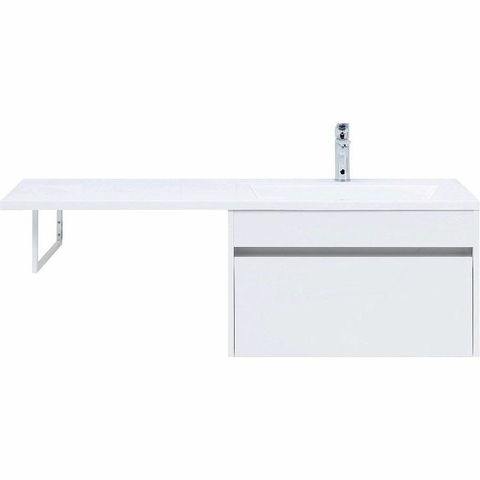 Aquanet Токио 239218 Тумба с раковиной, цвет: белый