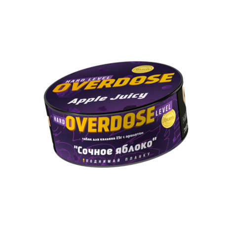М. Табак для кальяна Overdose Сочное яблоко (Яблочный сок), 25 гр.