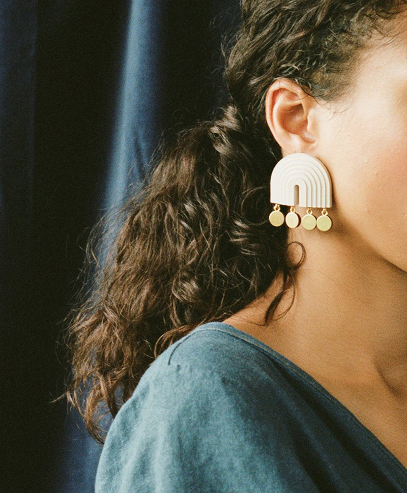 Серьги Mirage Earrings Ecru