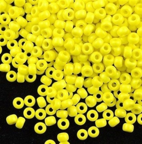 RR-0404 Бисер круглый Миюки 11/0 Желтый непрозрачный /Miyuki round 11/0 Opaque Yellow