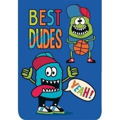 Закладка - магнитная, Мир открыток, 164х61 мм, "Best Dudes", синий (монстрики)