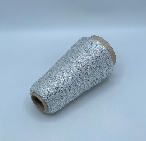 Cofil, Antares, 450м, 55% Полиамид, 45% Полиэстер(пайетка), Светло-серый+пайетка(150). 39865