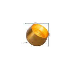 Светильник напольный Apollon Smooth Gold Ø50 см