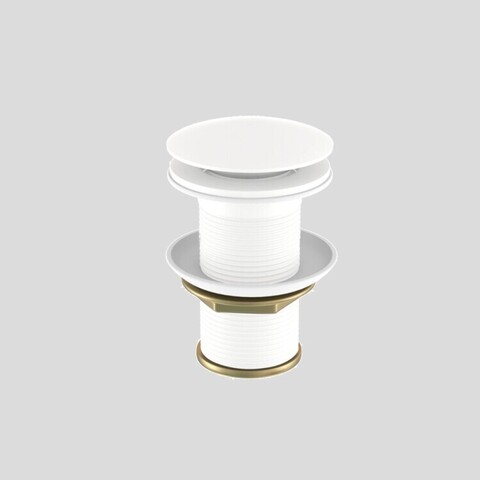 Jaquar ALD-WHM-727 Донный клапан, Jaquar, для раковин без перелива, 1 1/4", цвет-белый матовый