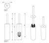 Decor Walther Bar 0856876 Туалетный ершик, цвет: нержавеющая сталь