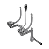 Omoikiri WK-2-R-A-IN 4956506 Арматура с клапаном-автоматом для двухчашевых моек с круглыми переливами, нержавеющая сталь