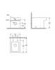GROHE Cube 3948500H Чаша унитаза приставного под скрытый