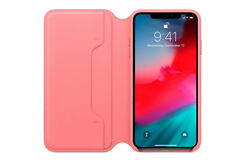 Кожаный чехол Leather Folio для iPhone Xs Max, Peony Pink (MRX62ZM/A)