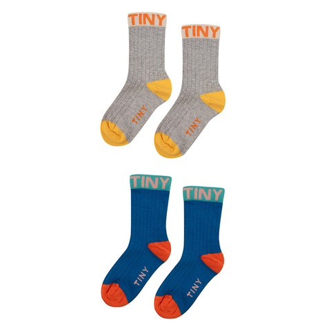 Носки Tinycottons Color Block Grey Pack