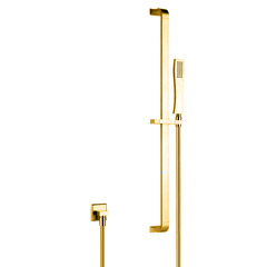 Gessi Mimi 31242#080 Душевая стойка с ручным душем и выводом воды из стены, цвет: золото фото