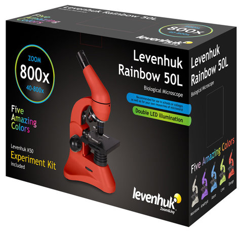 Микроскоп Levenhuk Rainbow 50L Moonstone\Лунный камень