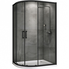 Abber Schwarzer Diamant AG01180B Душевой уголок, 100x80x195, цвет: чёрный фото