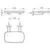 VitrA Eternity A44882 Полочка для аксессуаров, цвет хром/дерево