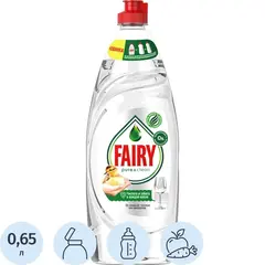 Средство для мытья посуды Fairy Pure&Clean гель 0.65 л