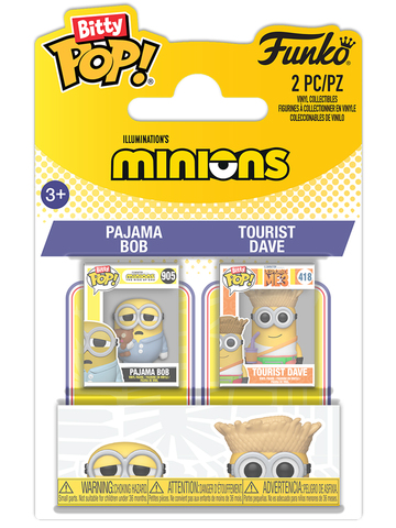 Funko Bitty POP! Minions: Pajama Bob & Tourist Dave