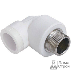 Угольник PP-R комбинированный 25 × 3/4 90° НР белый