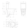 BelBagno BB2801CP-TOR/SC Чаша напольного унитаза со смывом "Торнадо", с сиденьем дюропласт soft close