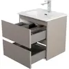 BelBagno KRAFT 39-500/390-2C-SO-СO База под раковину подвесная с фрезерованными ручками по всей длине фасада с 2 выкатн. ящ.,Бежевый Мат.,500x395x500