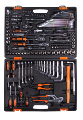 Набор инструментов, 1/2", 1/4", CrV, в кейсе 142 предм Вихрь