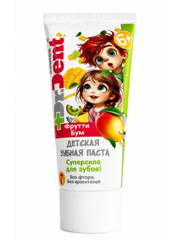 Modum DR.DENT JUNIOR Паста зубная детская Фрутти Бум 6+, 75г (A123-217)